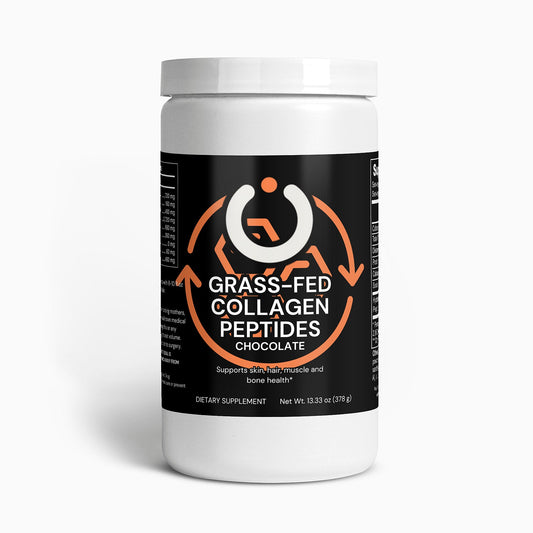 Grass-Fed Collagen Peptides Powder, Chocolate Flavour, 444g - Opt1mum