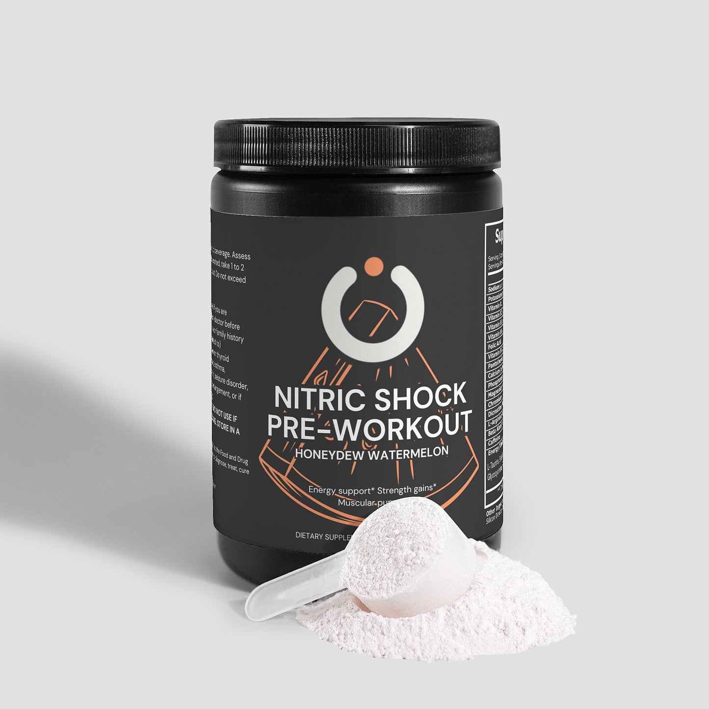 Nitric Shock Pre-Workout, Honeydew Watermelon Flavour - Opt1mum