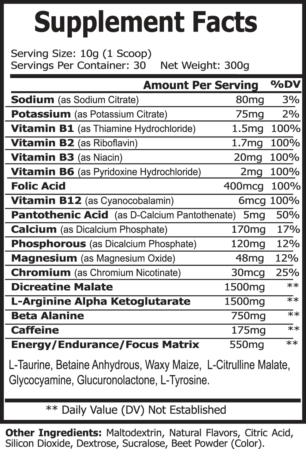 Nitric Shock Pre-Workout, Honeydew Watermelon Flavour - Opt1mum