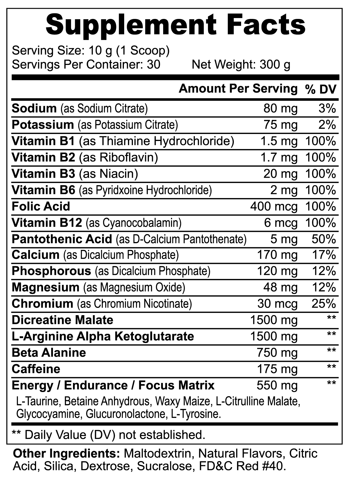 Nitric Shock Pre-Workout Powder, Fruit Punch Flavour - Opt1mum