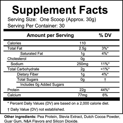 Vegan Pea Protein, Chocolate Flavour, 907g - Opt1mum