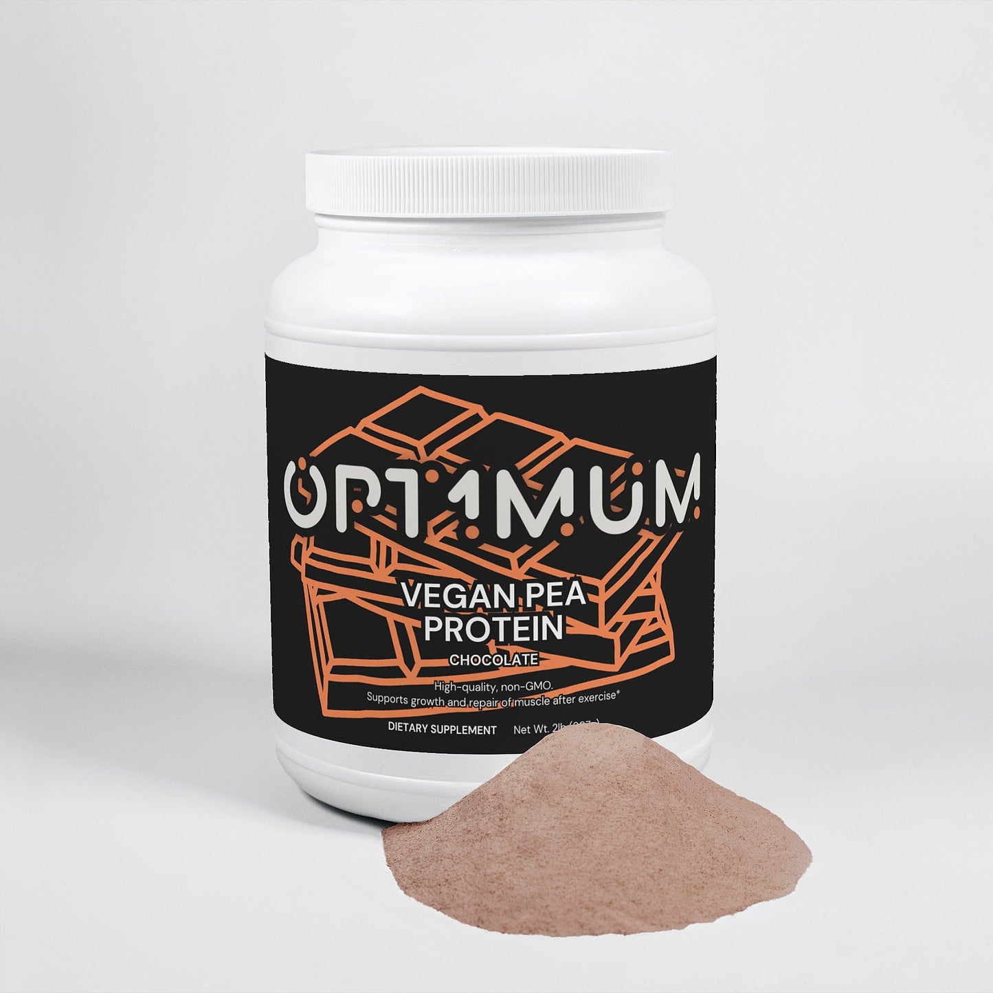 Vegan Pea Protein, Chocolate Flavour, 907g - Opt1mum